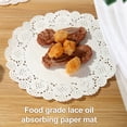 thumbnail image 4 of Mdesiwst 100Pcs Baking Paper Elegant Lace Design Baking Oil Absorbing Paper Disposable Baking Liners for Home Kitchen, 4 of 7