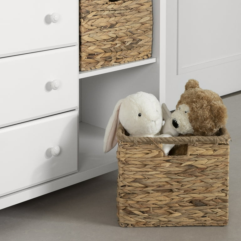 White dresser with baskets discount