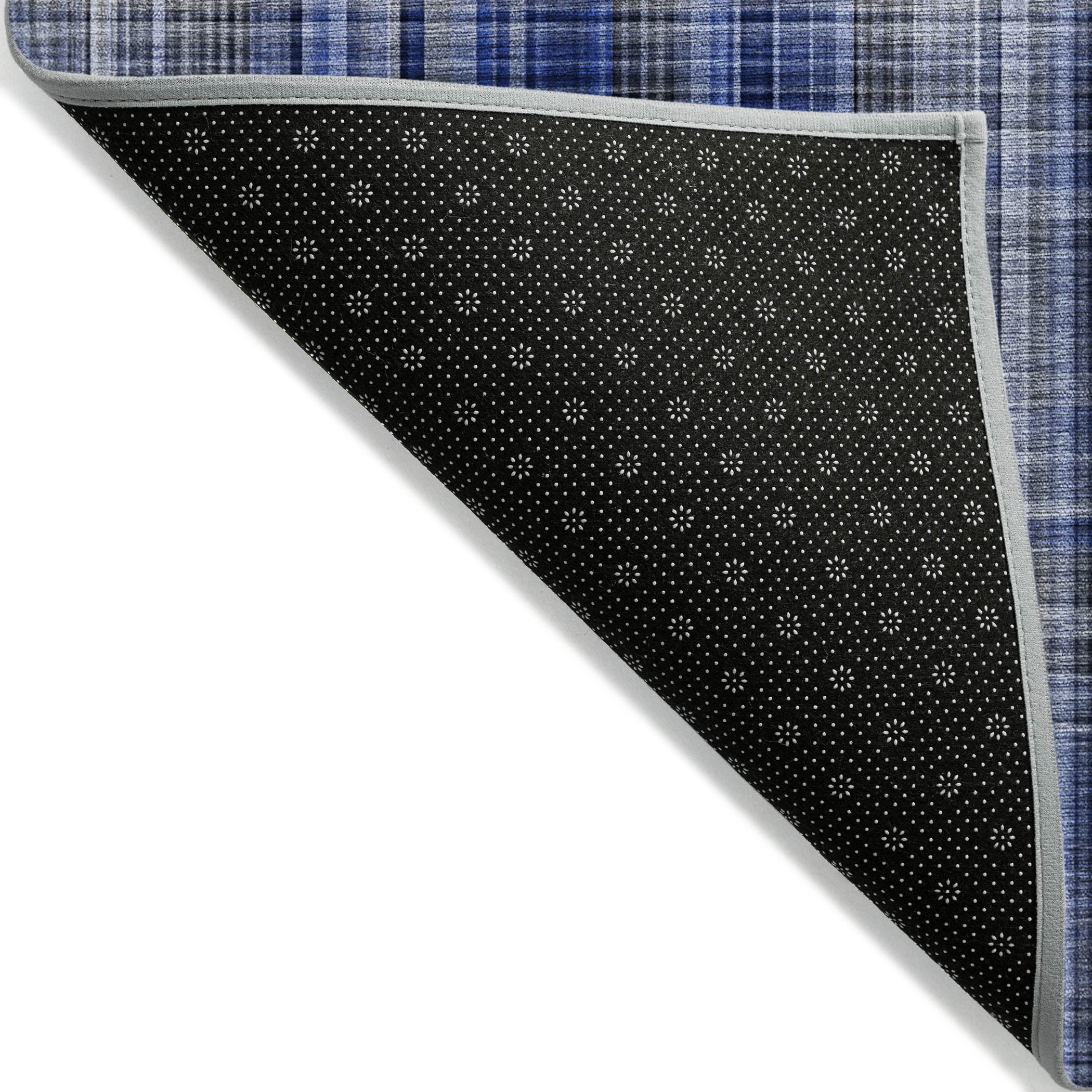Addison Rugs Chantille Indoor/Outdoor Transitional Plaid Navy Washable Rectangle Rug, 2'6" x 3'10"