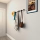 thumbnail image 3 of Ganchos de pared de madera de basdonte, 6 unidades, color negro, soportes de pared, 3 of 6