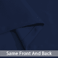 thumbnail image 5 of Yakamok 36 Inch Length Navy Blackout Curtains for Bedroom, Thermal Insulated Room Darkening Grommet Top Window Drapes for Living Room,52W x 36L,2 Panels, 5 of 5