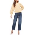 thumbnail image 1 of Astr the Label Womens Lizette Sweater, Light Yellow/XS, 1 of 3