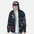 thumbnail image 2 of Kdxio Joystick Gamepad Print Women Men Sun Protection UPF 50+ Jackets Zip Up Long Sleeve Hoodie Hiking Lightweight with Pockets, 2 of 7