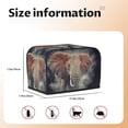 thumbnail image 5 of Haiem Elephant in Smoke Print Toaster Covers 2 Slice Wide Slot,Bread Dust Cover & Fingerprint Protection,Bread Machine Cover,Appliance Covers, 5 of 7
