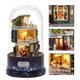 thumbnail image 5 of Madera De Madera En Miniatura, Ensamblado De Estilo Moderno De Estilo Liso Giratorio Kit De Casa De Muñecas Con Luz LED Y Música Para La Decoración Del Hogar Para Regalos De, 5 of 7