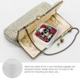 thumbnail image 3 of ZFLMY Skull Roses Gothic Jewelry Box Travel Organizer for Necklaces White, 3 of 5