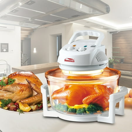 Hometech 12 Quart 1200w Halogen Convection Countertop Oven Tabletop Hometech 12 Quart 1200w Halogen Convection Countertop Oven Tabletop Cooker For Roast Bake Broil Fry Food Com