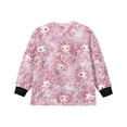 thumbnail image 5 of Xoenoiee Axolotl Cherry Blossom Print Girls Oversized Sweatshirt Drop Shoulder Long Sleeve Crewneck Pullover, Loose Fit Casual Fall Top Y2K Winter Outfits, 9-10 Years, 5 of 7