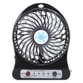 thumbnail image 4 of Mini ventilador de escritorio portátil para cama de bebé, ventilador para asientos de coche, ventilador pequeño recargable por USB, circulador de aire negro, 4 of 8