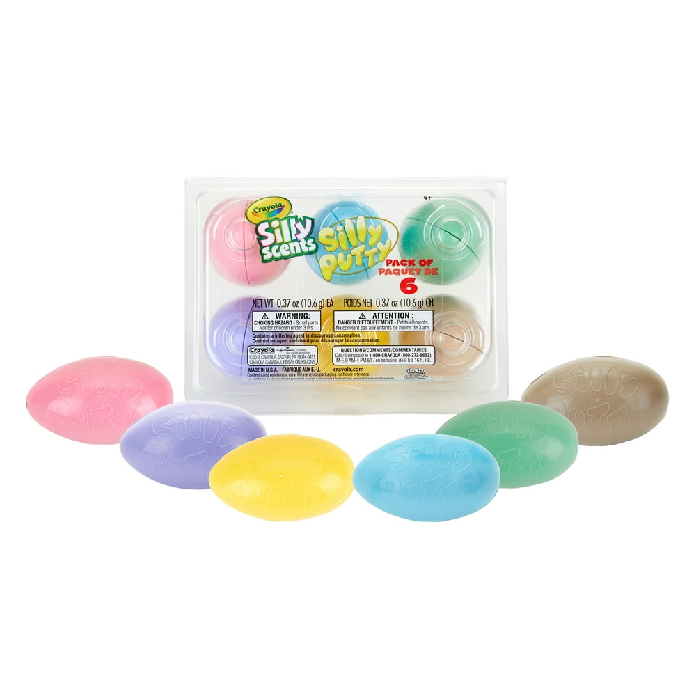 Crayola Scented Silly Putty, 6 Count
