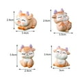 thumbnail image 6 of Sunjoy Tech Deer Ornament Cute Expressions Cartoon Anti-fade Attractive Decorative Resin Micro Landscape Deer Statue Home Decor, 6 of 8
