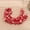 Red, variant on Christmas Tree Decorations, Holiday Tinsel Garland With Snowflake Strips For Indoor Outdoor Party Christmas Home Festival Decoration