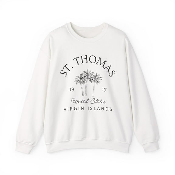 St. Thomas Virgin Islands Sweatshirt, US Virgin Islands Saint Thomas Crewneck Pullover, Unisex, St Thomas Gift Souvenir