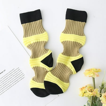

IOAOAI Women Stockings Durable Vibrant Colors Stylish Quick Dry High Elasticity Student Long Socks