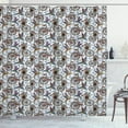 thumbnail image 1 of Ambesonne Bicycle Shower Curtain, Nostalgic Flower Bird, 69"Wx75"L, Multicolor, 1 of 3