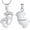 Color-customize, variant on Footprint Urn Necklace for Ashes for Women Men Stainless Steel Cremation Jewelry Memorial Keepsake Mini Urn to Holder Ash