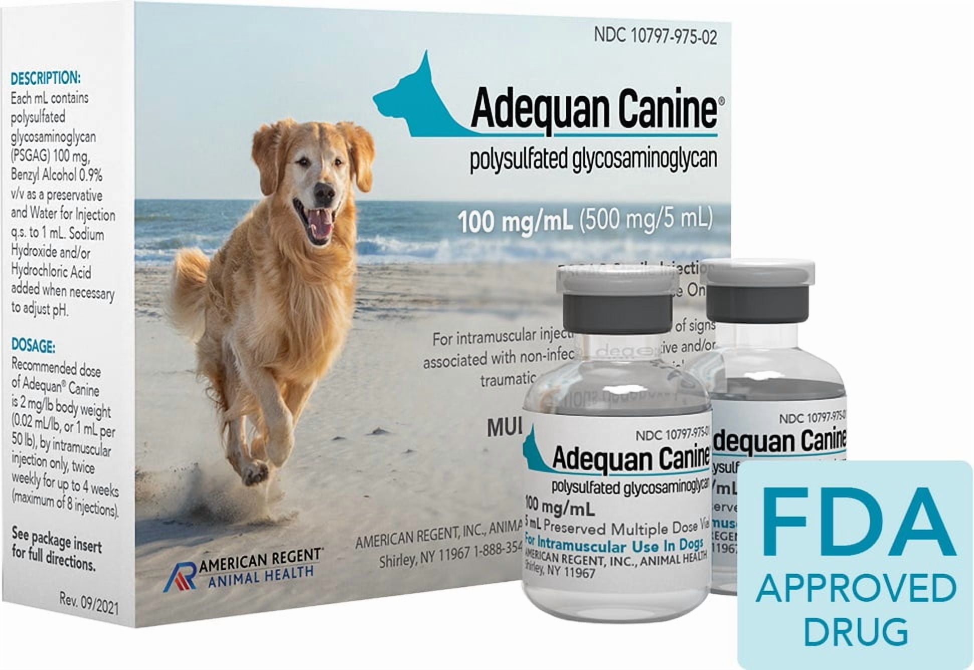 Adequan Canine Injectable for Dogs, 100-mg/ml