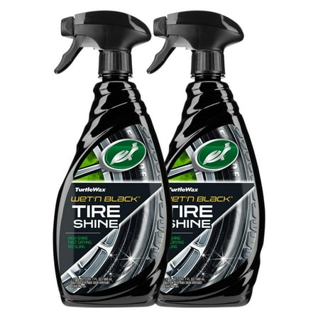 Turtle Wax Wet'N Black Ultra Wet Long Lasting Tire Shine 23 fl oz (2 Pack)