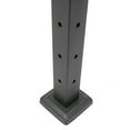 thumbnail image 5 of Miumaeov Metal Cable Railing Post L-drilled Stainless Steel Black Finish Pre-Drilled Posts Railing for Wood Concrete Level Deck, 5 of 11