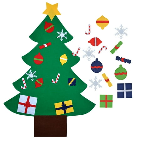 wall decor outgeek christmas game diy felt christmas tree kids educational toy with hanging rope - Diy Felt Christmas Tree wall decor outgeek christmas game diy felt christmas tree kids educational toy with hanging rope - Diy Felt Christmas Tree