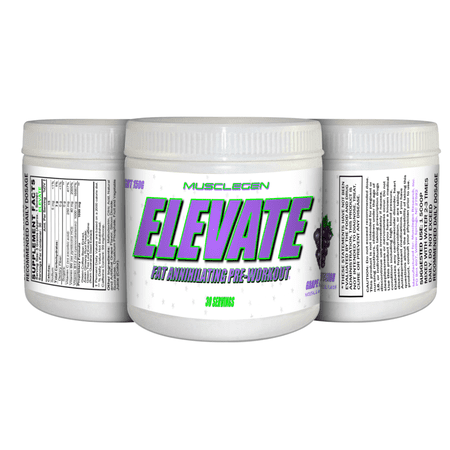 Musclegen Research Elevate Pre-Workout Powder, Tropical Punch, 5.29 Oz