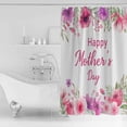 thumbnail image 3 of Happy Mother Day Shower Curtain for Bathroom with Hooks 36x72 Inches Polyester Fabric Shower Curtain Sets Washable Bath Curtains Decor Tulip, 3 of 6