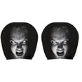 thumbnail image 4 of Car Headrest Cover | 2 Pack Scary Halloween Decorations | Spooky Halloween Car Decorations | Halloween Car Accessories for Holiday Haunted House Decor, Gift for Horror Fans, Black, 4 of 9