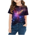 thumbnail image 6 of Tawop Womens Shirts Toddler Kids Boys Girls Fashion Cute Round Neck Print Short Sleeve T-Shirt, 6 of 9