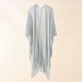 thumbnail image 1 of Summer Pearl Beach Shawl Cardigan Bikini Cover Up Blusa de protección solar de longitud media JFHHH pequeña, 1 of 1