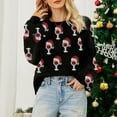 thumbnail image 5 of Christmas Sweaters for Women 2025 Long Sleeve Crewneck Glass Sequin Knitted Pullover Sweater Jumper Tops, 5 of 6