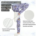 thumbnail image 5 of COEQINE Girls Leggings Fashion Buttery Soft Halloween Yoga Pants for Jogging Running, Witch Hat Ghost Bat Star Violet, for 4-5 Years Kids Girls, 5 of 7
