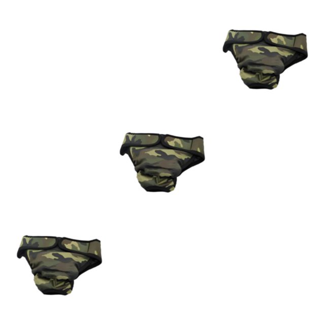 kurtrusly Physiological Pants For Dogs Experience And With These Tailored Pants Reusable Camouflage green L 3Set