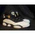 thumbnail image 2 of Ni - ke Ni - ke Air Jordan Shoes Sneakers Size 8.5Y Black White Gold 6 Rings 323399-100, 2 of 5