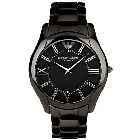 Emporio Armani Men's Ceramica Super Slim Black Watch