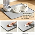 thumbnail image 4 of Silicone Cat and Dog Food Mat for Floors,Waterproof and Non-Slip Silicone Pet Bowl Mats with Raised Edge,Spill Proof Pet Placemat for Messy Drinkers to Protect Floors,Grey, 4 of 5