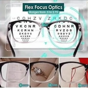 One Reader, Auto-Focus, Flex-Focus, Reading Glasses Unisex. - Square Frame