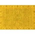 thumbnail image 1 of Ahgly Company Indoor Rectangle Abstract Yellow Modern Area Rugs, 2' x 3', 1 of 4