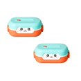 thumbnail image 1 of Oleegame 2PC Stainless Steel Cutlery Set Cute Cute Lunch Box For Students To Eat Lunch Box Portable Girl Fruit Light Food Lunch Box, 1 of 4
