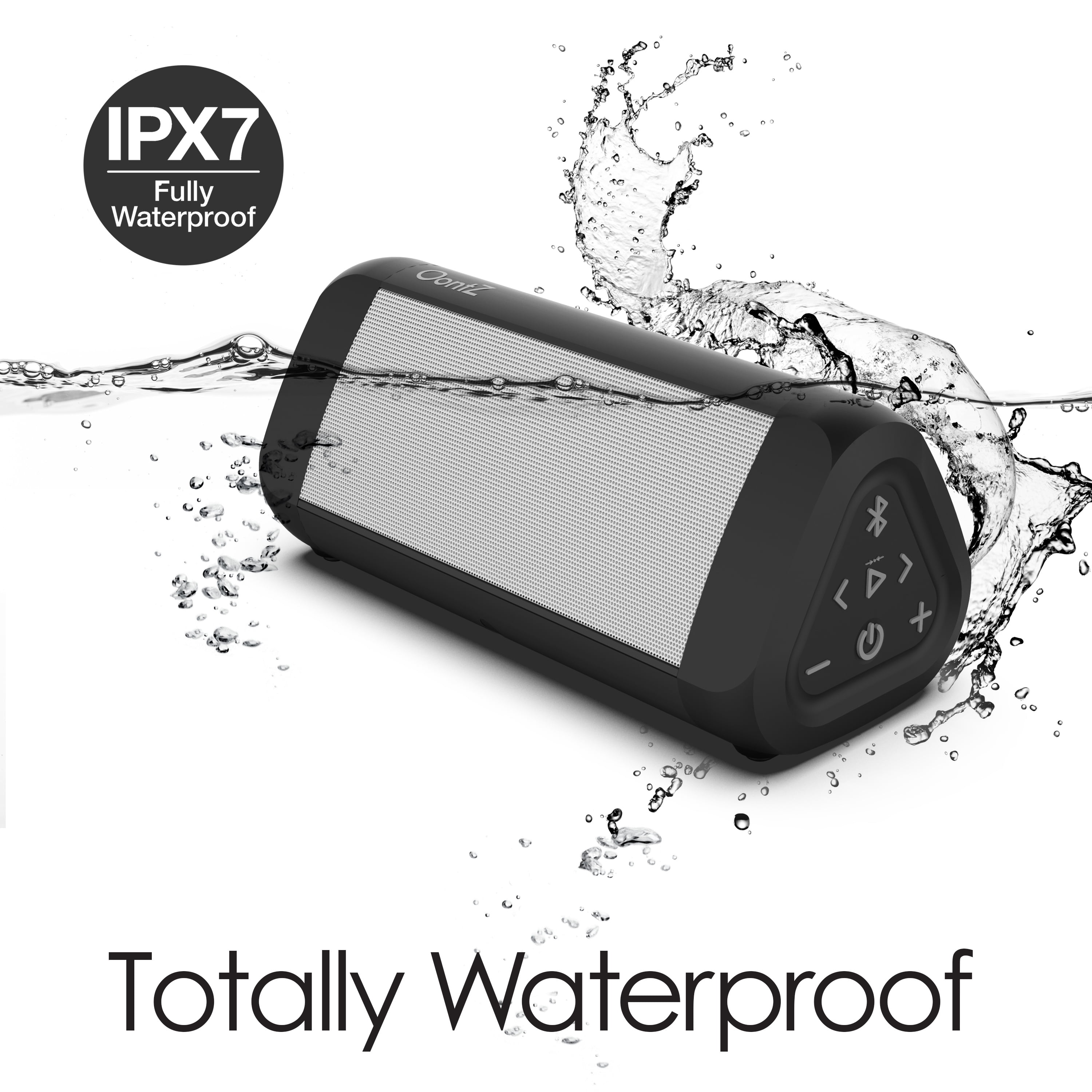 OontZ Ultra Waterproof Portable Bluetooth Speaker, White
