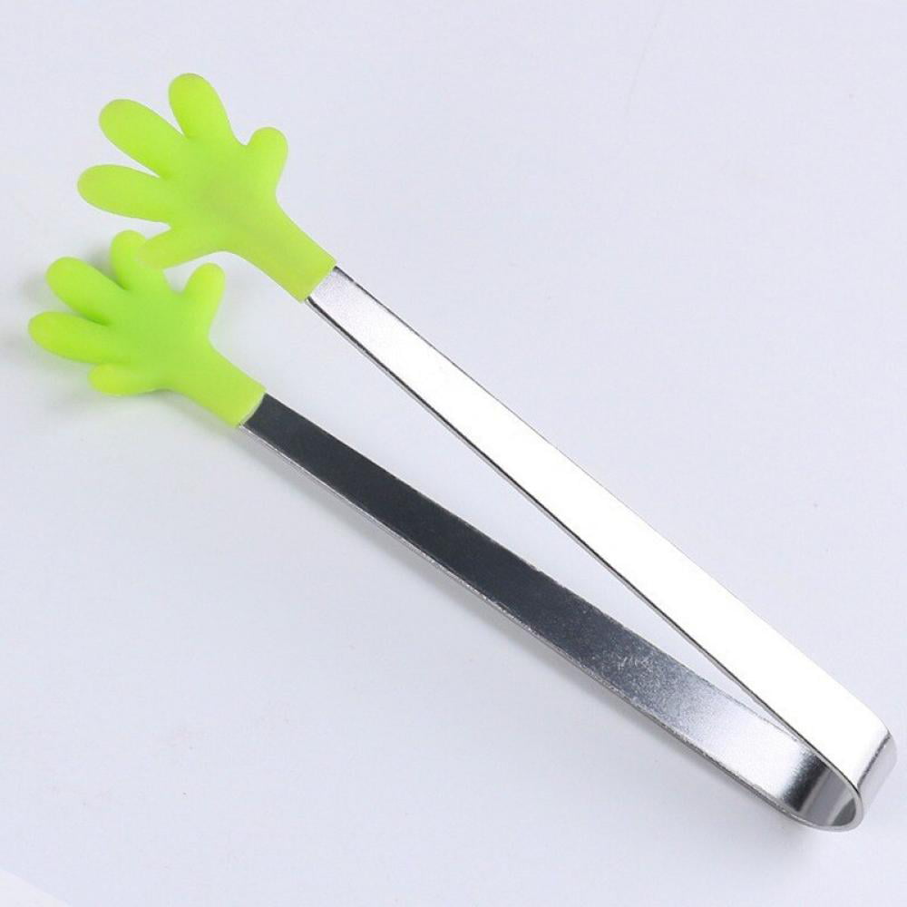 Kitchen BBQ Non Stick Food Clips Sugar Ice Cube Tong Small Mini Food Tongs Clamp 