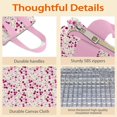 thumbnail image 4 of Pioneer Flower Floral Print Pattern Insulated Lunch Bag for Women & Adults,Large Portable Soft Cooler Lunch Bag,Thermal Food Storage Tote with Pearl Cotton,8.66L,8.75x5.75x9.5 Inch, 4 of 6