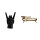 thumbnail image 1 of Juego de estatuas con gestos de rock, figura de mano con gestos de música rock, escultura de resina creativa, sofá en miniatura, modelo de madera adec, 1 of 8