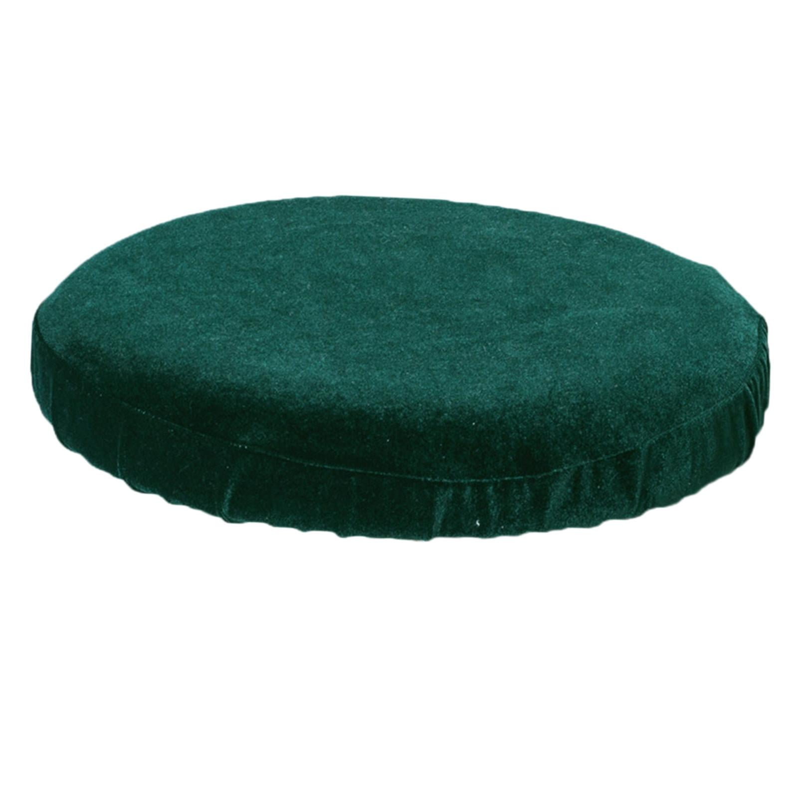 Round Bar Stool Cushion Covers Luxury Dustproof with Elastic Washable Chair Seat Green Walmart
