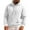 White(mens jackets), variant on GuangCheng Mens Henley Hoodies,Solid Color,Casual,Pullover,Sweatshirts with Front Pocket and Drawstring Hooded,White,S