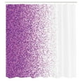 thumbnail image 3 of Ambesonne Magenta Shower Curtain, Digital Style Mosaics, 69"Wx84"L, Purple White, 3 of 5