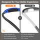 thumbnail image 3 of Rechargeable LED Neck Reading Light, Book Lights for Reading in Bed, 3 Brightness Levels, Flexible Soft Silicone Arms Comfortable Wear, Long, 3 of 4