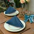 thumbnail image 5 of Ruvanti Cloth Napkins Set of 12, 18x18 inches Napkins Cloth Washable, Soft, Durable, Absorbent, Cotton Blend. Table Dinner Napkins Cloth for Hotel, Lunch, Restaurants, Weddings, Parties - Midnight, 5 of 8