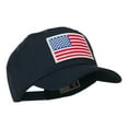 thumbnail image 5 of White American Flag Patched Cap - Navy OSFM, 5 of 5