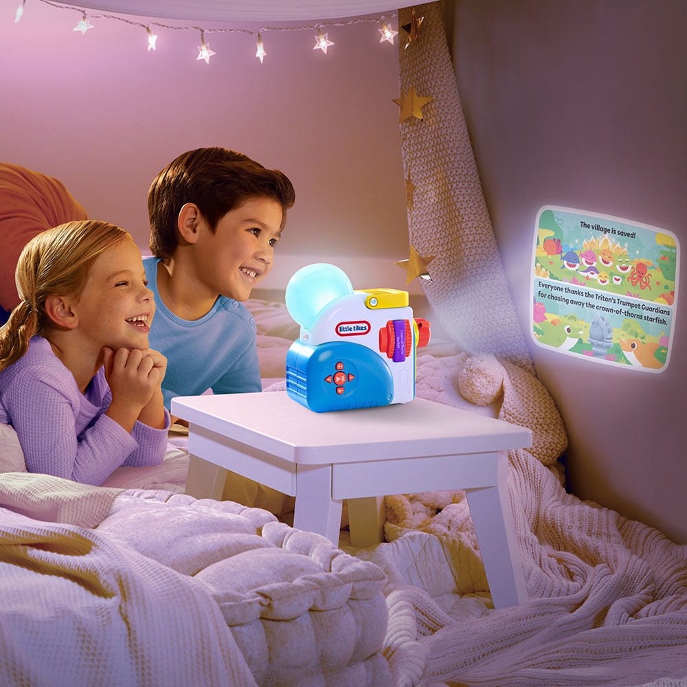 Little Tikes® Story Dream Machine™ Pinkfong Baby Shark Heroes Collection – English Speaking Toy, Ages 3+ Years