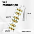 thumbnail image 3 of Kdxio Sunflowers (2) Print Metal Tassel Bookmarks,Perfect Gift for Art Lovers and Bookworms Metal Bookmarks for Women, 3 of 8
